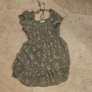 Altar'd State Green Floral Dress